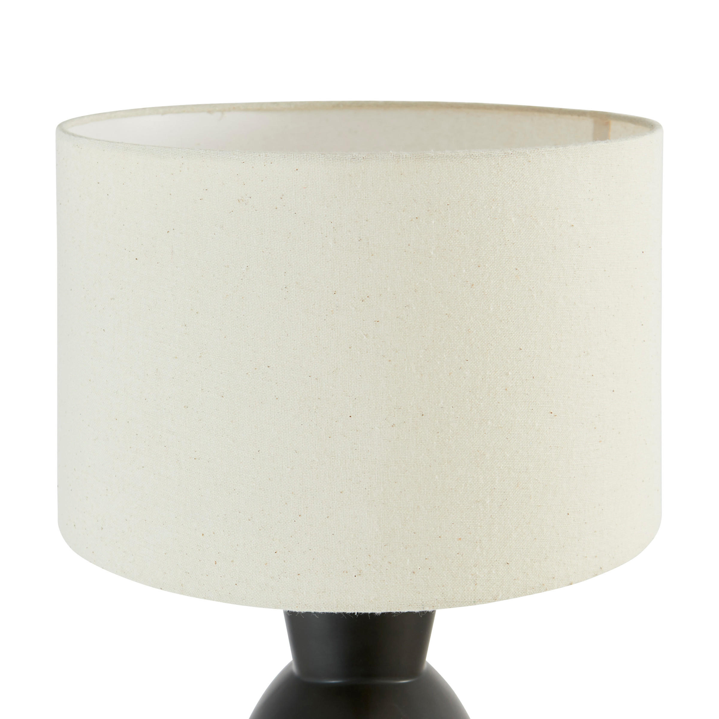 TISCHLAMPE Keramikfuß Yulia H. 59 cm - Schwarz, Keramik (28/28/59cm) - Atmosphera Createur d´interieur