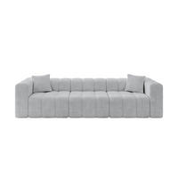 POHOVKA 3-MÍSTNÁ DONY-3 315x90x71 cm Šedá Manšestr - šedá/barva hliníku, kompozitní dřevo/textil (315/71/90cm) - ALTDECOR