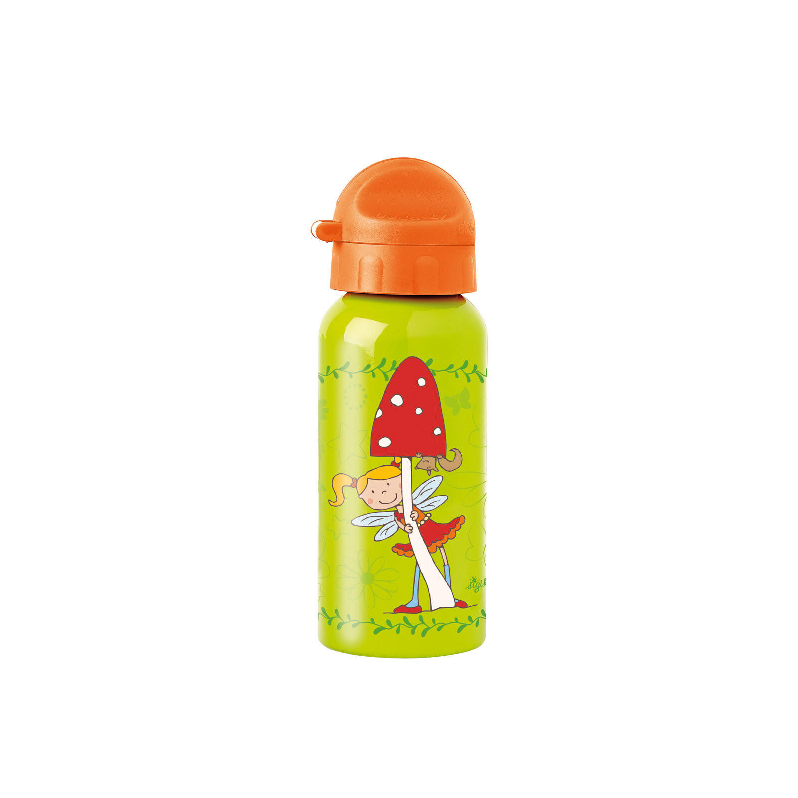 EDELSTAHL-TRINKFLASCHE Florentine 400 ml - Hellgrün, Kunststoff (0.4L) - Sigikid