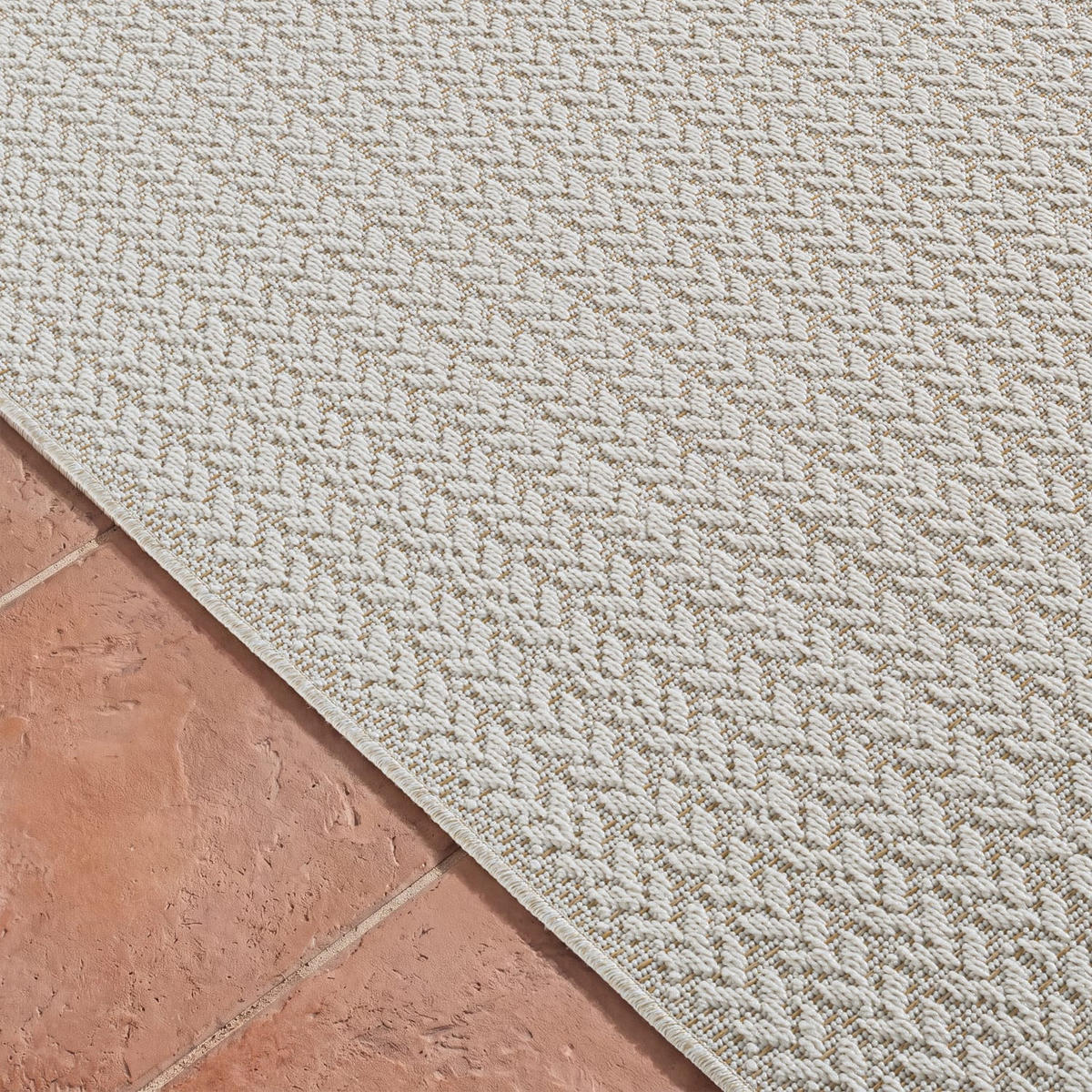 OUTDOORTEPPICH 80/250 cm Waregem 627 - Creme, Kunststoff (80/250cm) - Paco Home