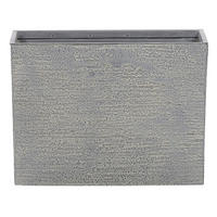 BLUMENTOPF grau rechteckig 25/60/45 cm Edessa - Grau, Stein (45cm) - Beliani