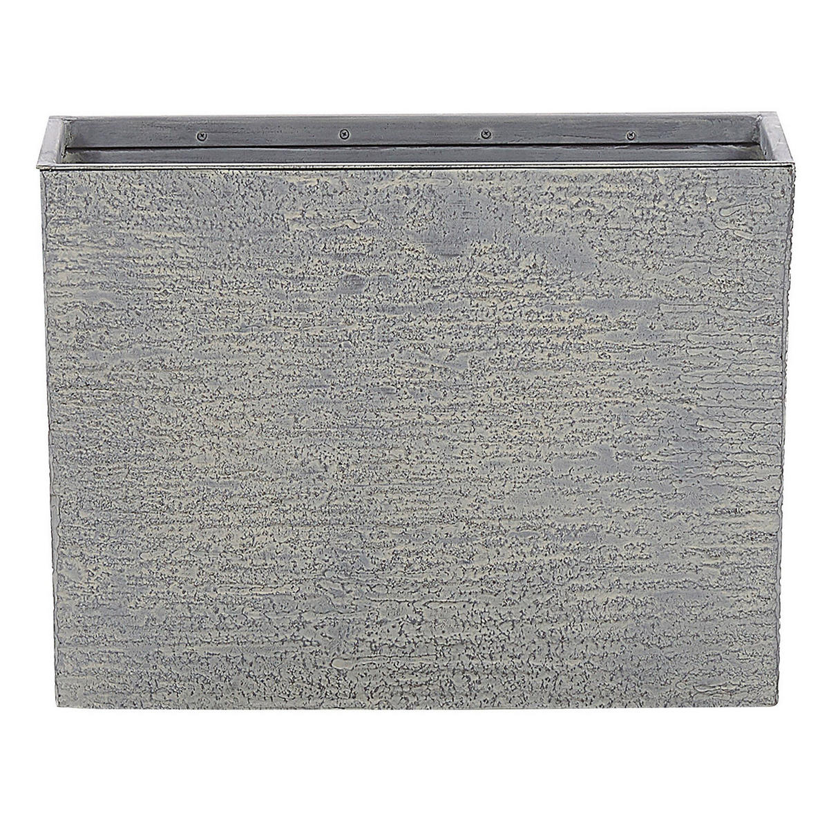 BLUMENTOPF grau rechteckig 25/60/45 cm Edessa - Grau, Stein (45cm) - Beliani