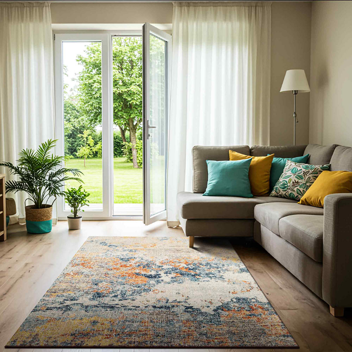 KURZFLORTEPPICH 160/213 cm Gelb - Gelb, Kunststoff/Textil (160/213cm) - LIVABLISS