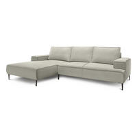 ECKSOFA May Grau 275 × 44 × 173 cm - Grau, Textil (275/44/173cm) - Pillovely
