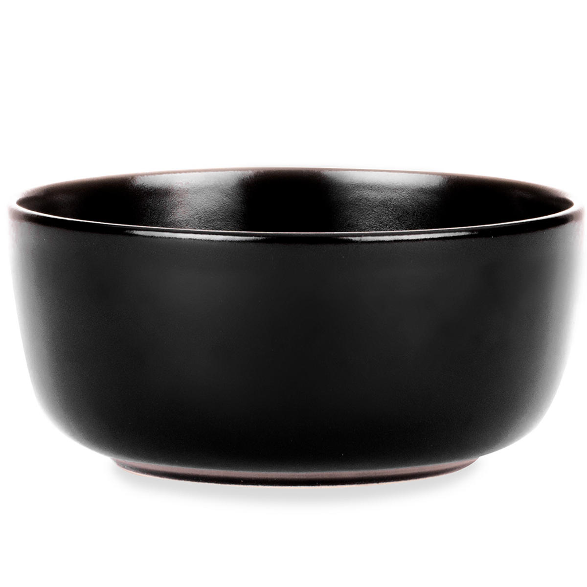 SCHÜSSEL-SET VICTO, 6 Personen 6-tlg, matt schwarz - Schwarz, Keramik - KONSIMO®