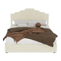 POLSTERBETT 140/200 cm in Beige mit Gepolstertem Kopfteil Stoff Designbett - Beige, Holzwerkstoff/Textil (140/200cm) - STILVORA