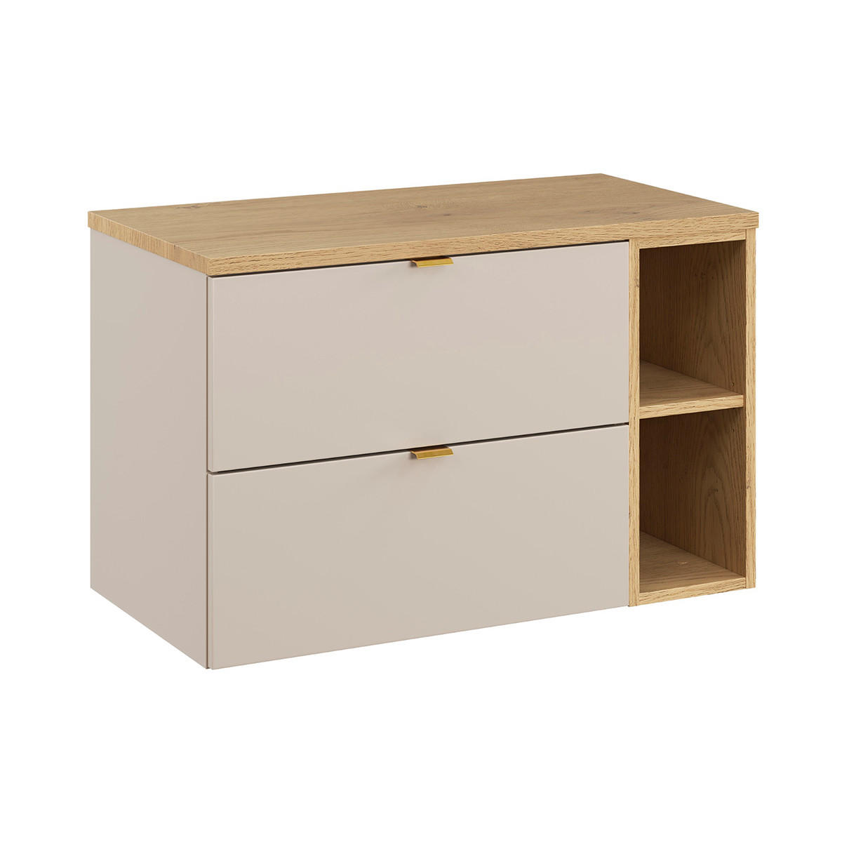WASCHTISCHUNTERSCHRANK 80.6cm Azel Kaschmir - Beige, Holzwerkstoff (80.6/52/46cm)