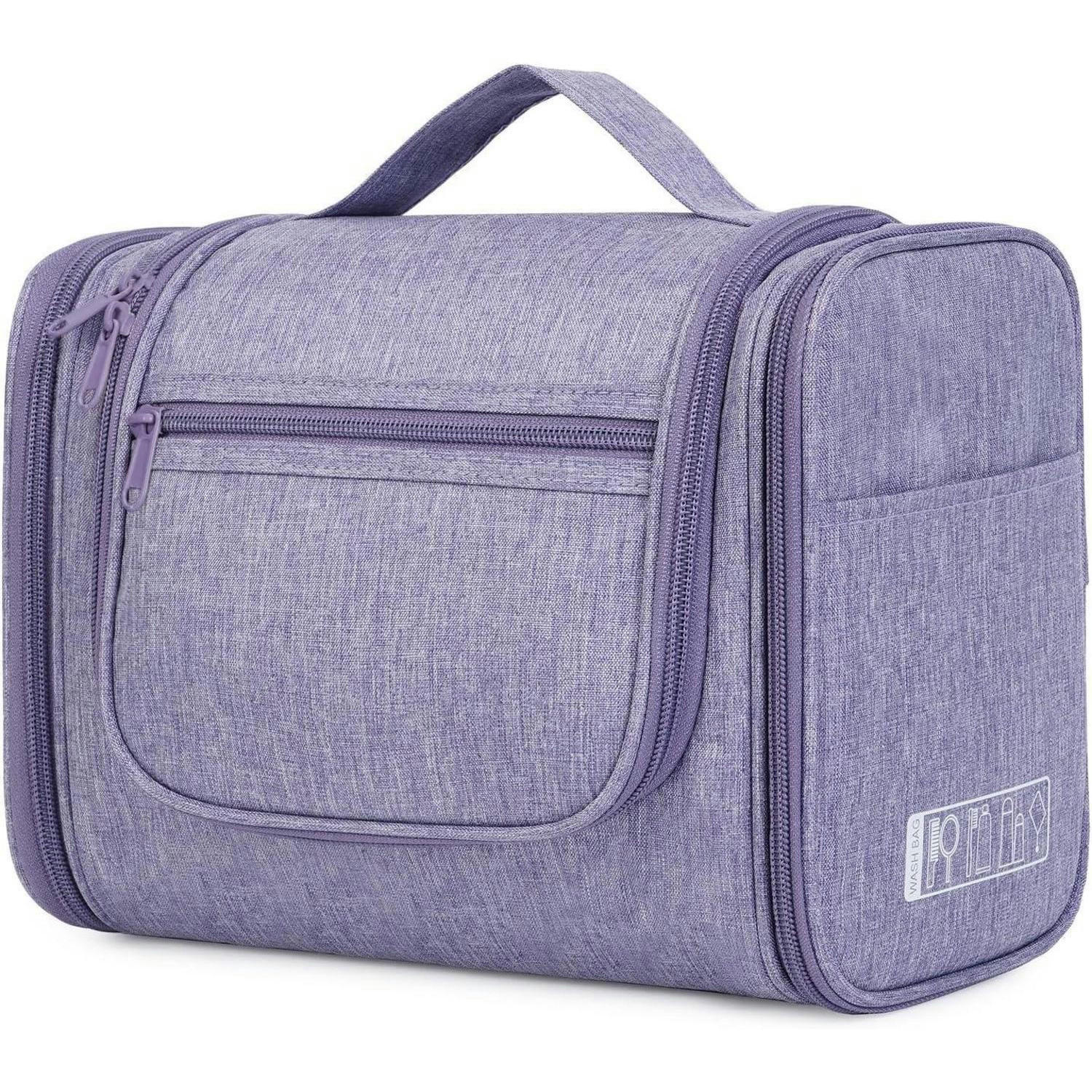 KULTURTASCHE zum Aufhängen Violett 27 x 15,5 x 59 cm - Lila, Textil (5/2/5cm)