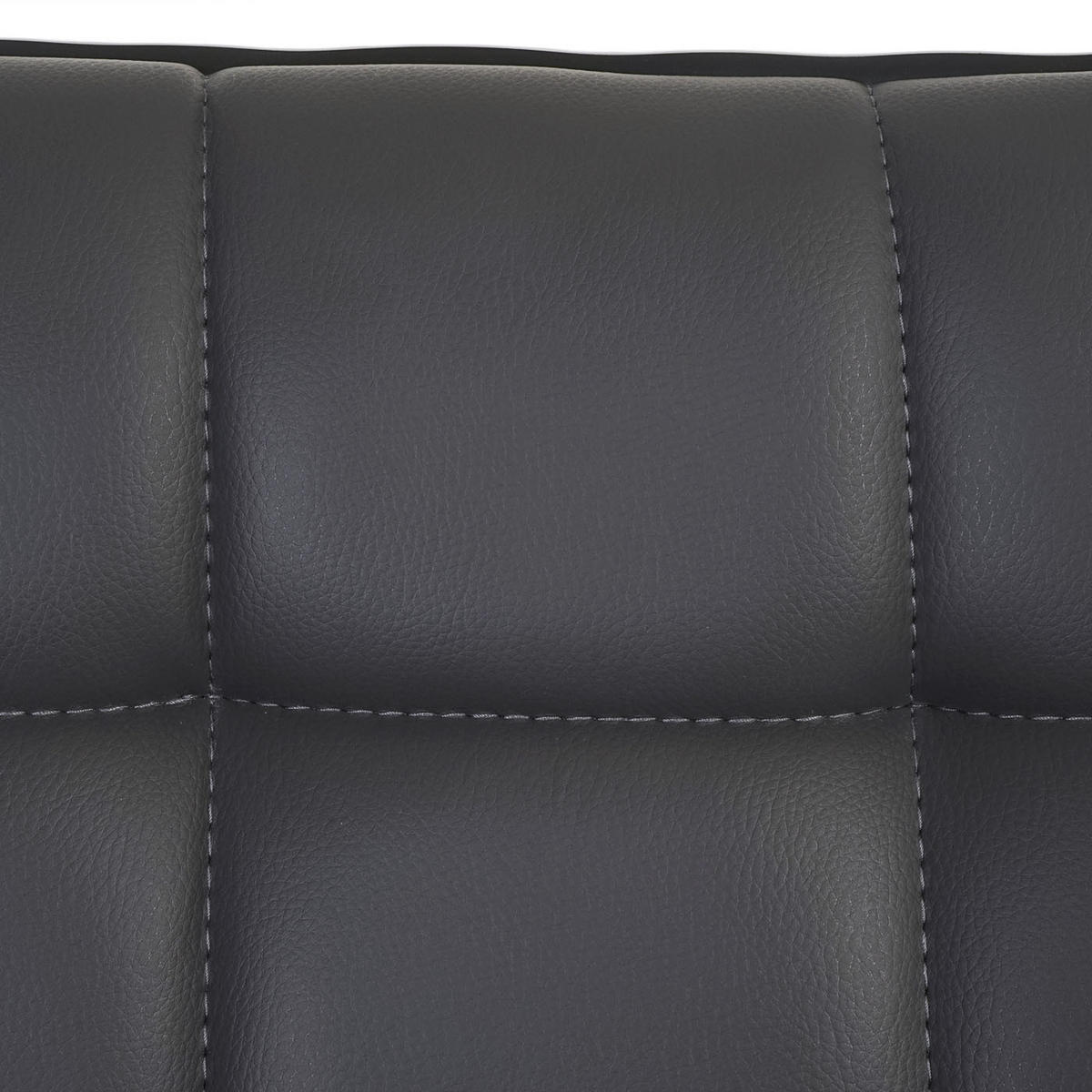 ESSZIMMERSTUHL 103x43x54cm Sitzhöhe 41cm Kunstleder Grau - Grau, Kunststoff (43/103/54cm) - CHEFGASTRO