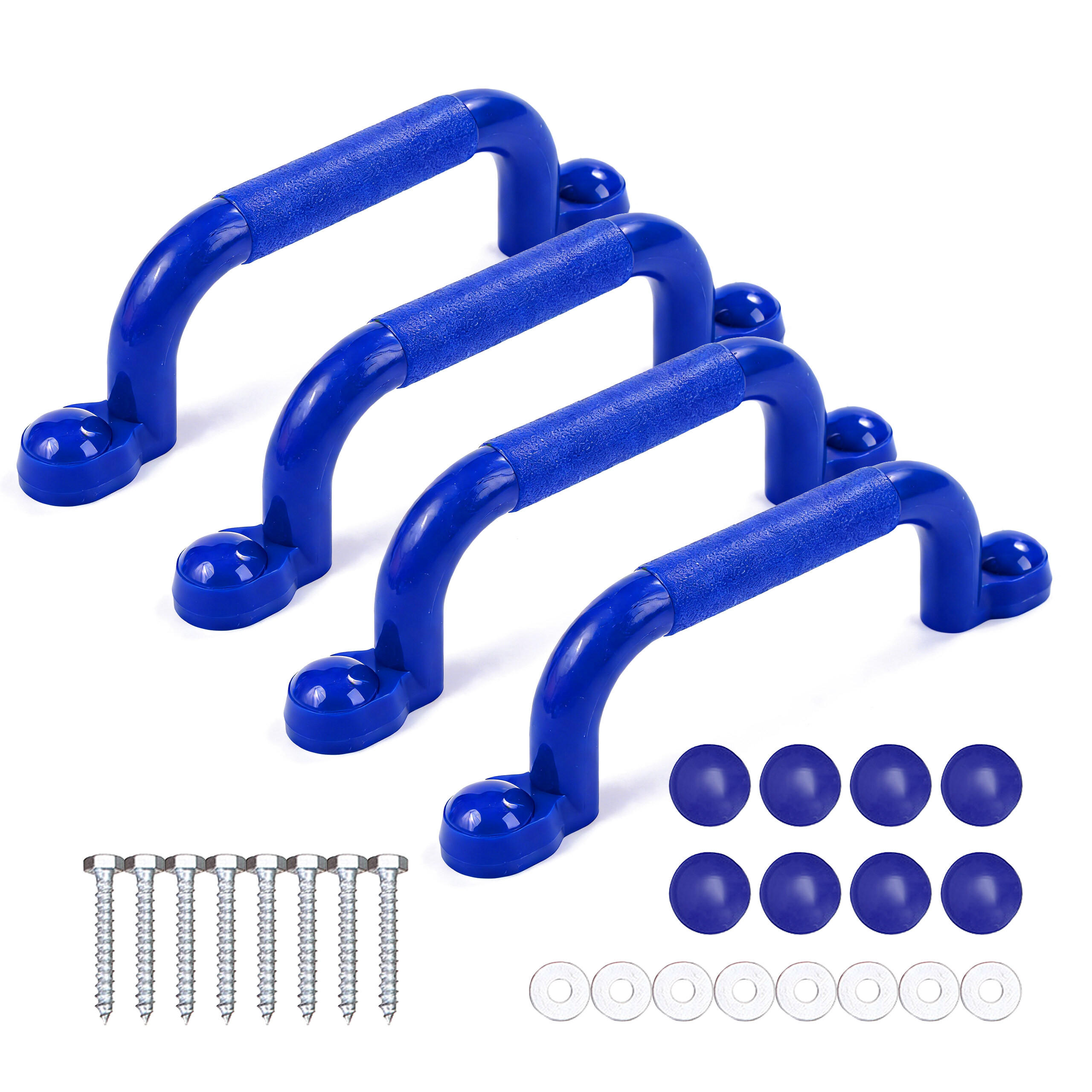 CHYTY Modré 4dílná-sada PE 24 cm - modrá, plast (3/7cm) - Relaxdays