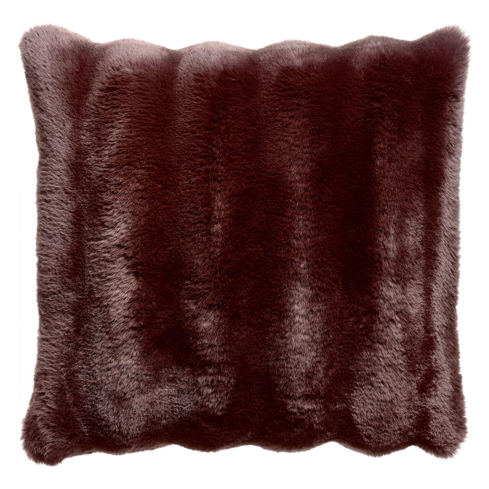 KISSEN Astrid ebenbraun 45 x 45 cm - Dunkelbraun, Textil (45/45cm) - Vivaraise