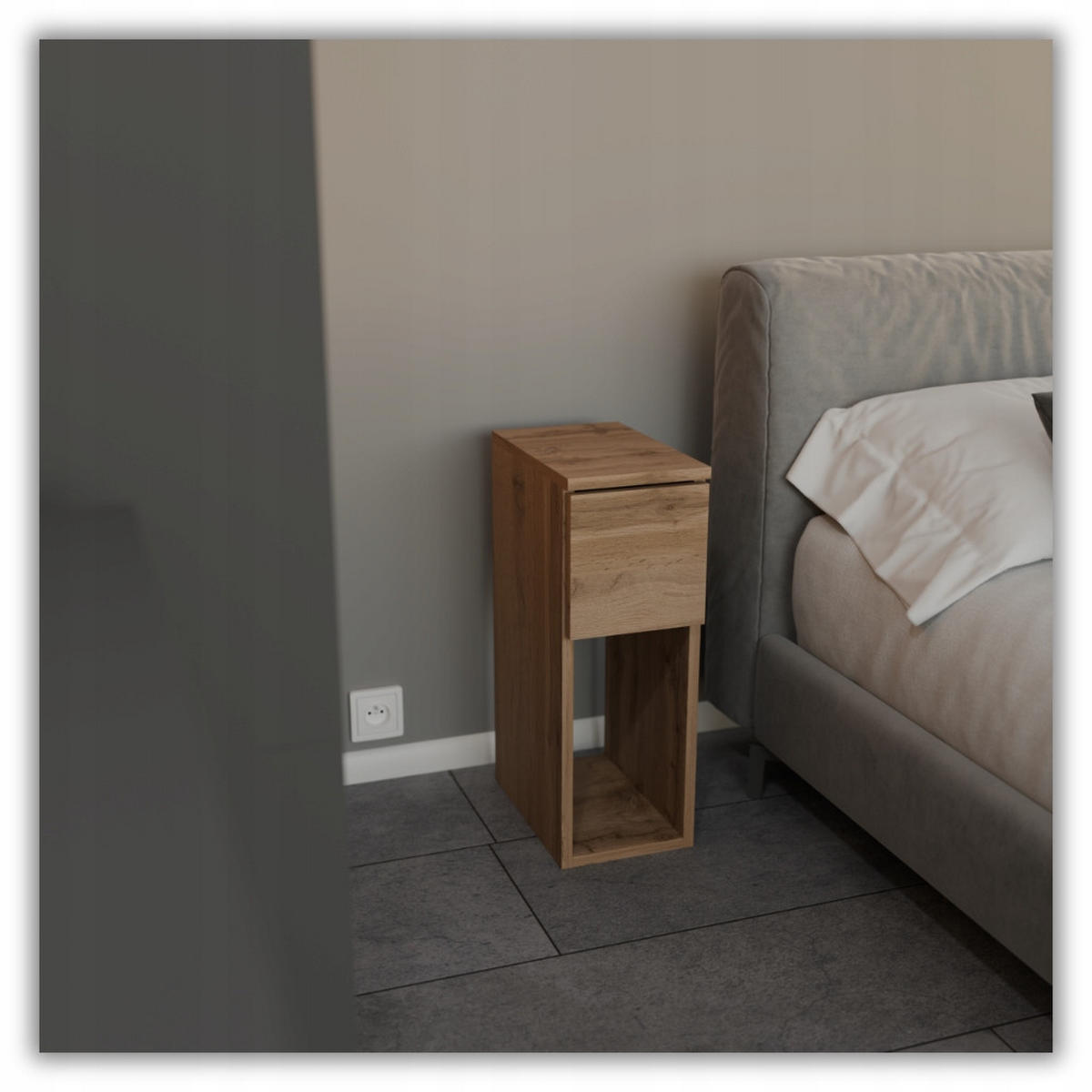 NACHTTISCH – EICHE WOTAN - Eiche Wotan, Holz (20/55/30cm) - Stiv Meble