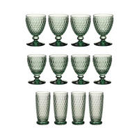 WEIN- & LONGDRINKGLÄSER Boston Coloured grün 12er Set - Grün, Glas - Villeroy & Boch