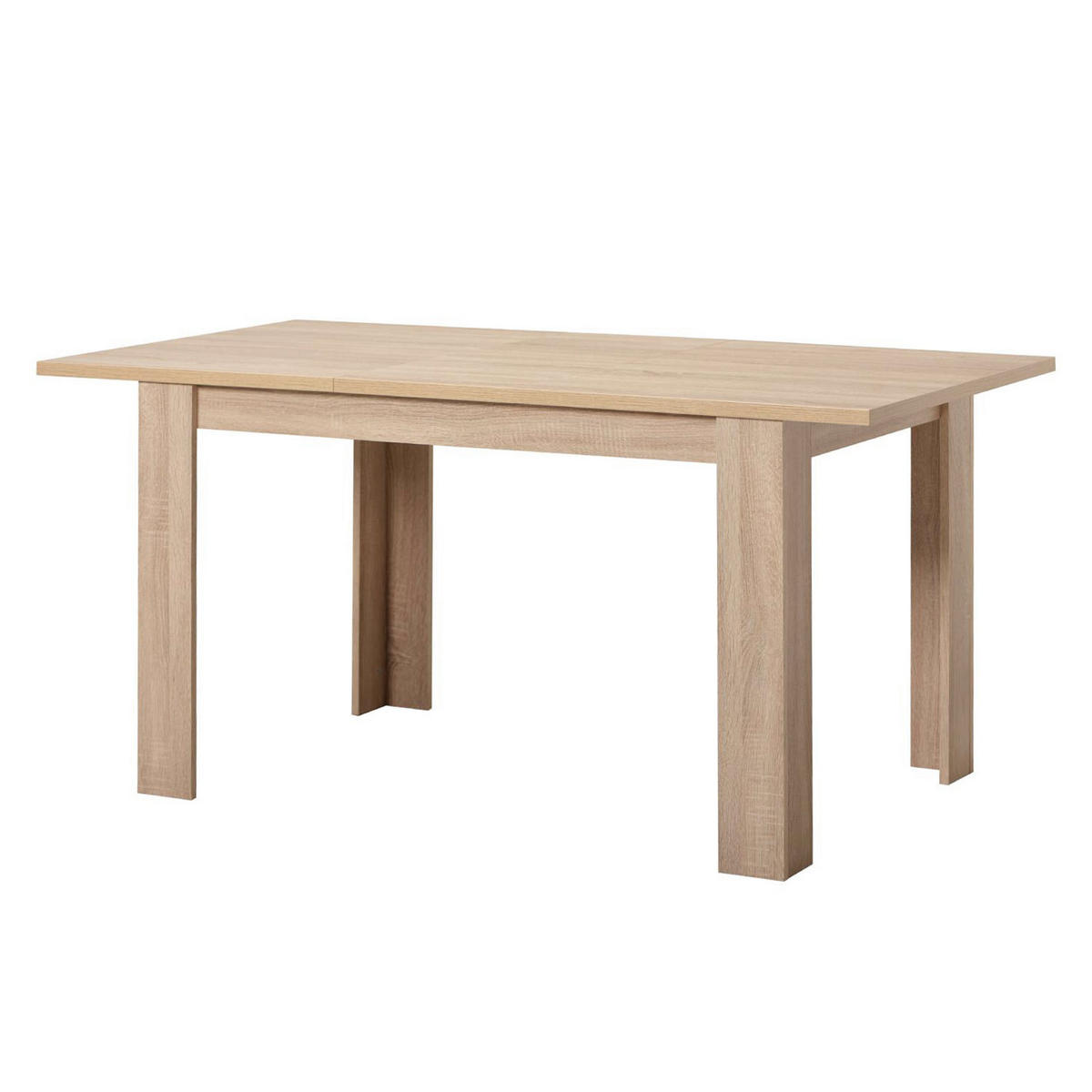 ESSTISCH in Holzwerkstoff 120-153/80/75 cm ausziehbar - Braun, Holz (80/120/75cm) - Homestyle4u