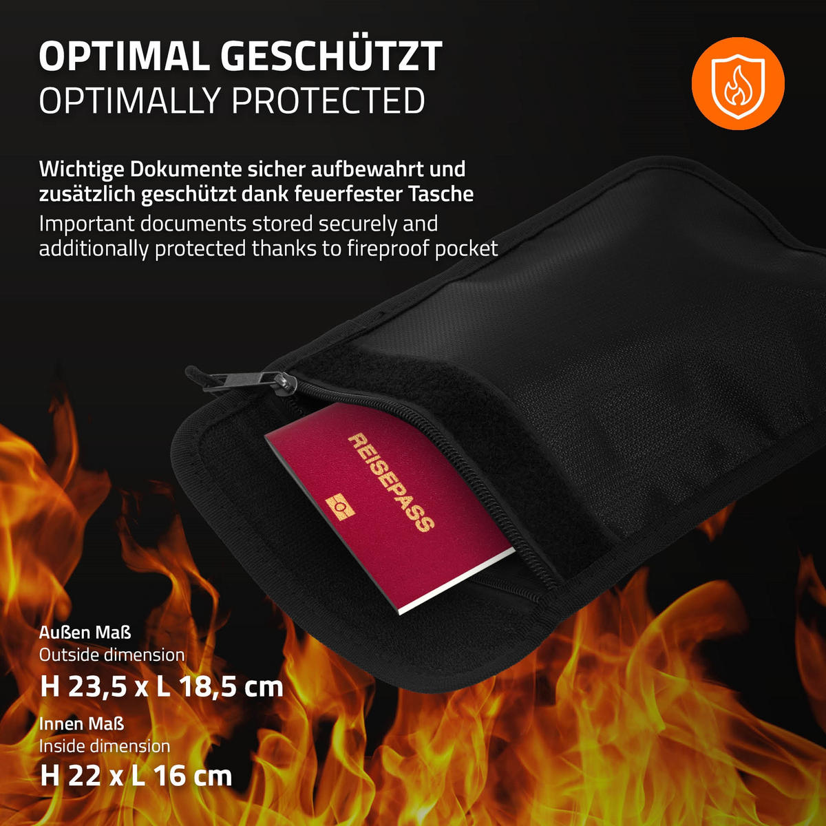 TRESOR 27L - Schwarz, Metall (30/29.5/38cm) - ECD-Germany