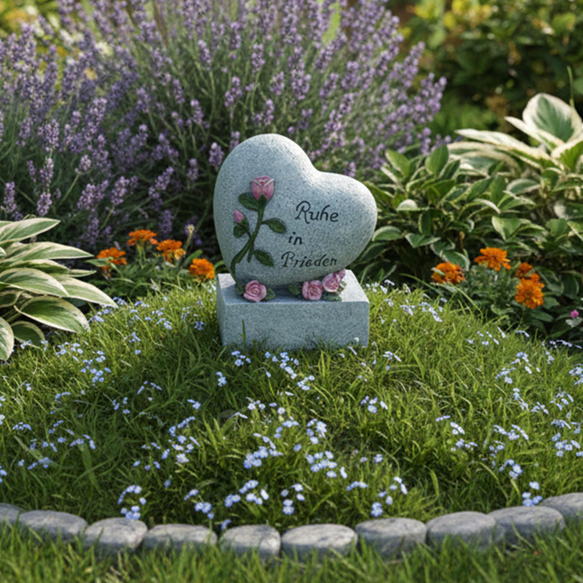 HROBNÁ výzdoba - sivá, plast (10.8/19.8/15.8cm) - Relaxdays