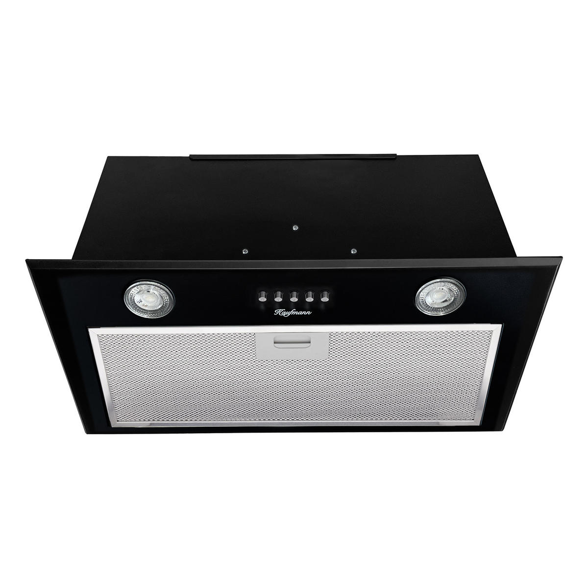 DUNSTABZUGSHAUBE Fenix 52 BL, 3 Stufen, Schwarz, 52 cm, 1000m³/h - Schwarz, Metall (52/21.7/27cm) - Kaufmann