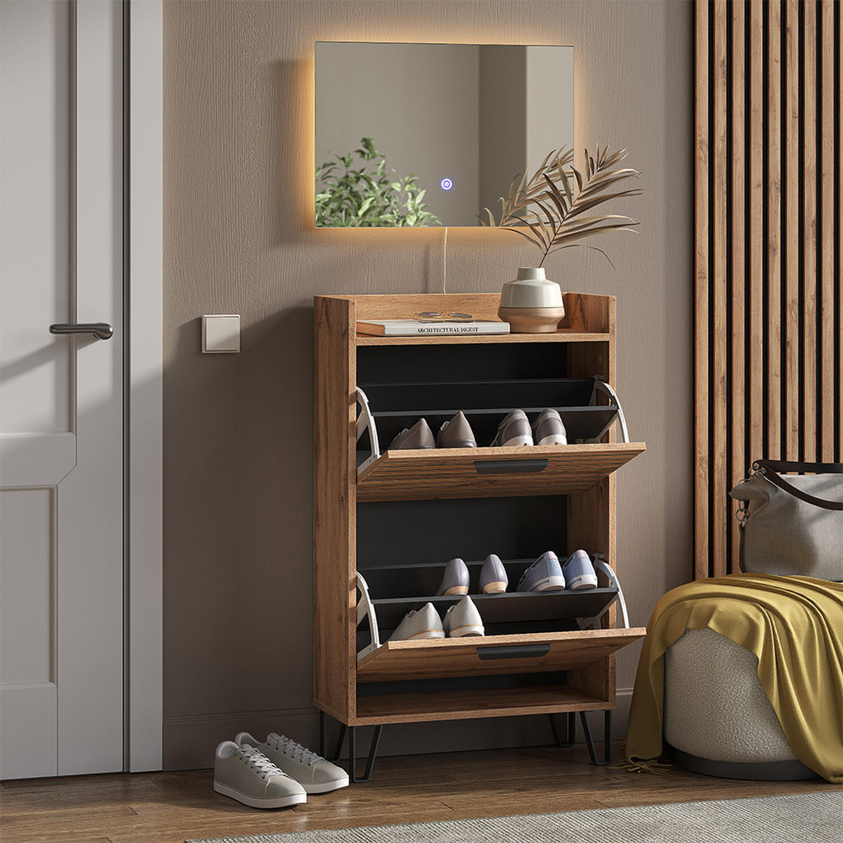 ŠATNÍ SKŘÍŇ Amber Dub Wotan - dub Wotan, kompozitní dřevo (59.8/100/25cm) - Vicco