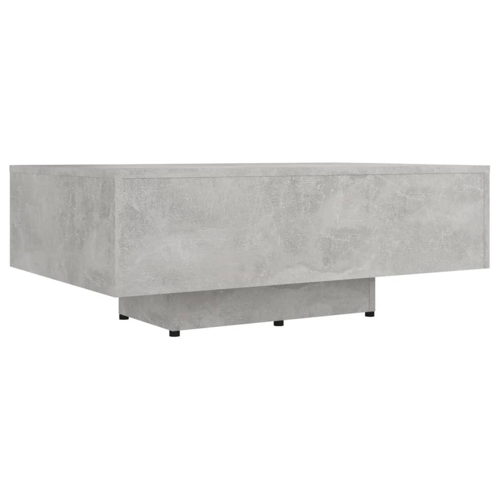 furnicato Couchtisch Hellgrau 85x31x55 cm