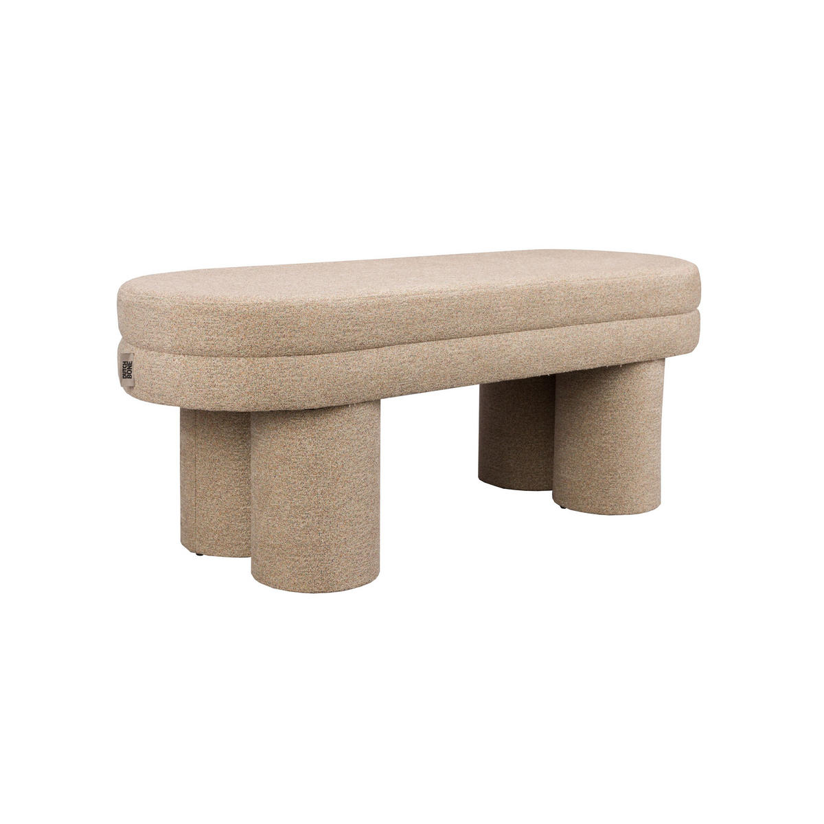 SITZBANK Fern 110x42x40 cm Beige - Beige, Kunststoff (110/42/40cm) - Dutchbone