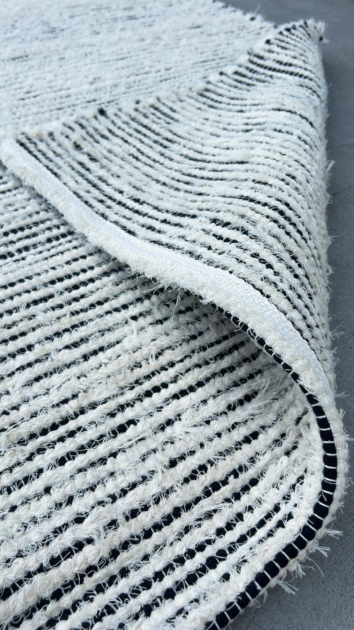 TEPPICH aus recycelter Baumwolle handgewebt grau - Grau, Naturmaterialien (160/230cm) - AFK Living