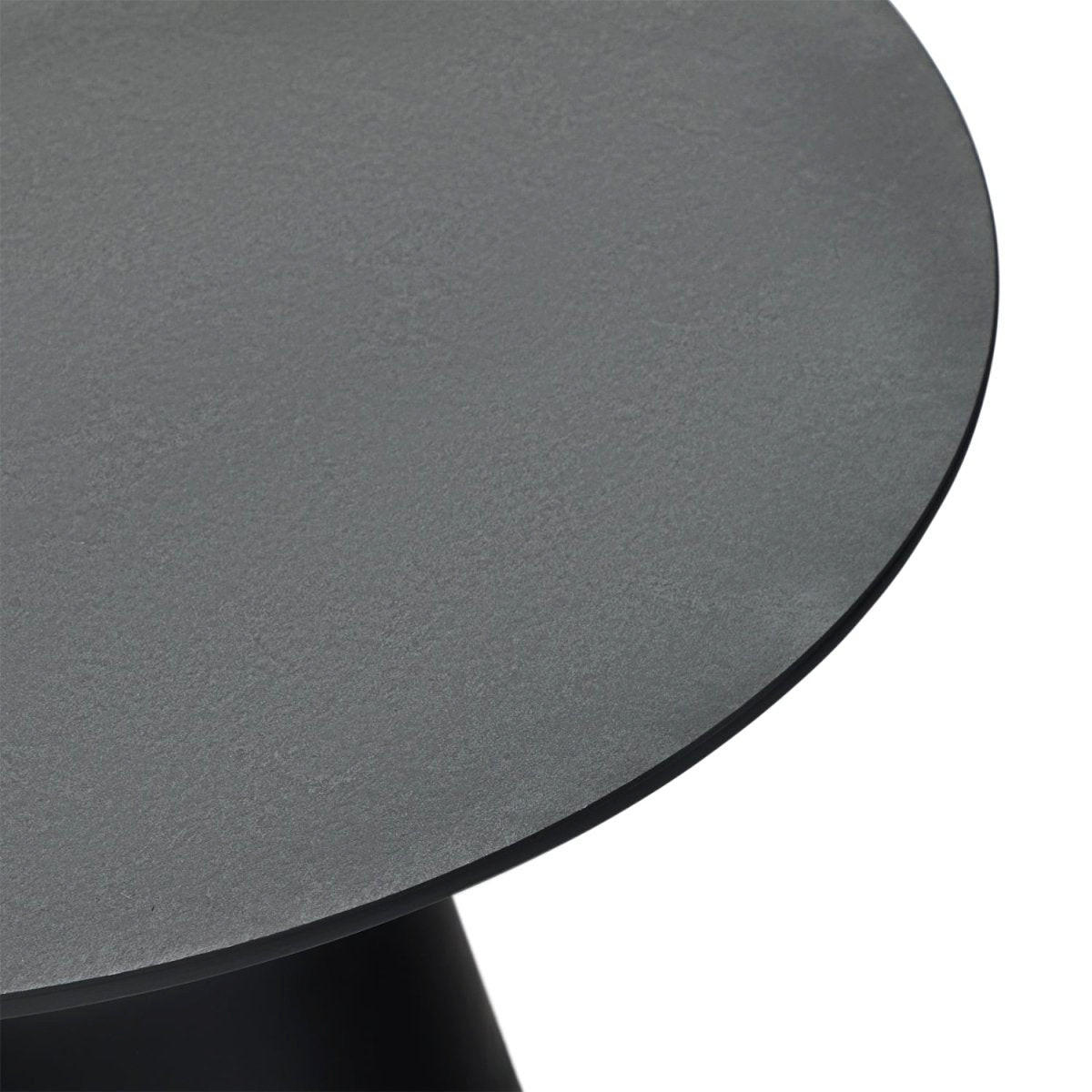 COUCHTISCHE 2er Set Dunkelgrau - Schwarz/Grau, Leder/Holzwerkstoff (88/83/107cm) - Furnhouse