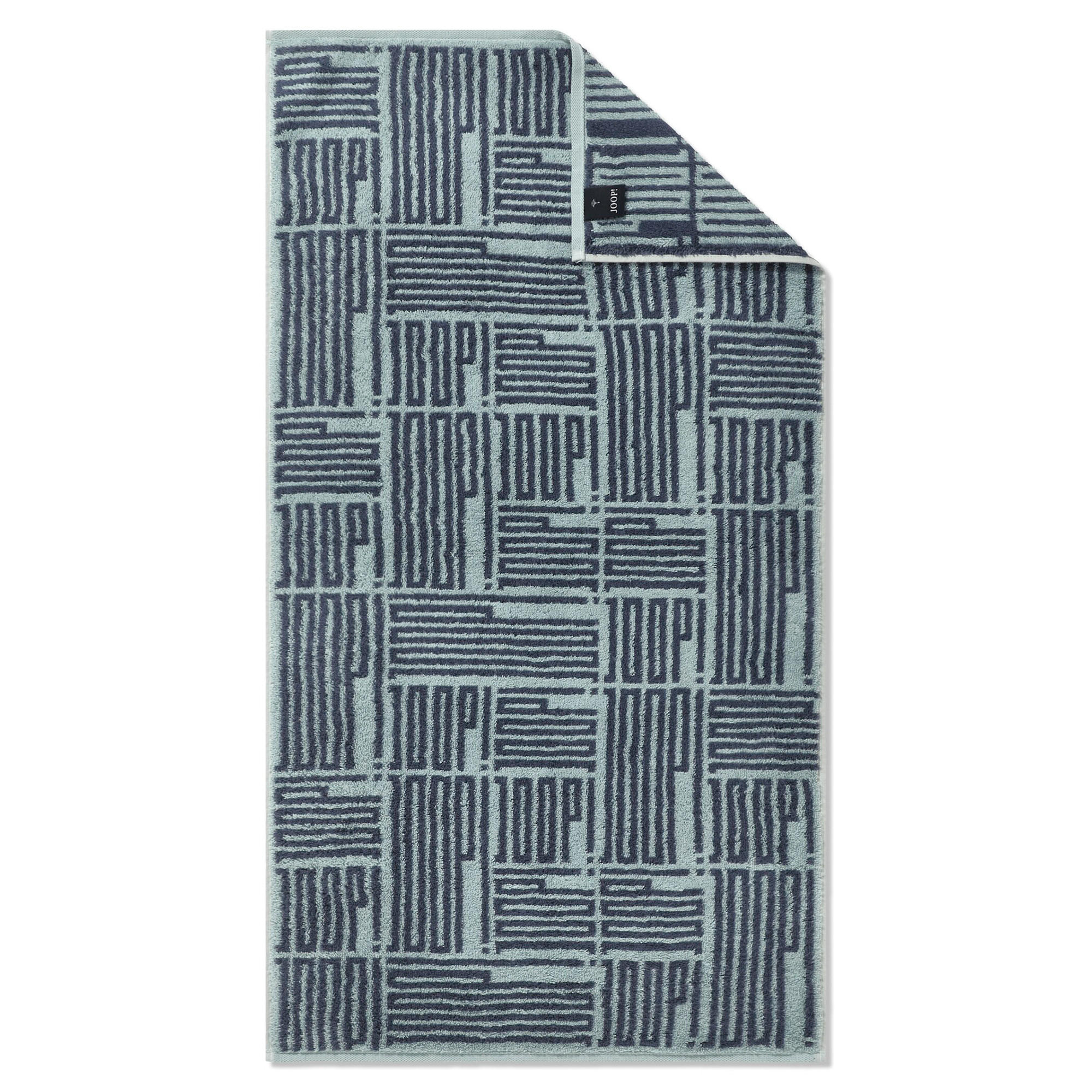 HANDTÜCHER BARS ALLOVER 1723 AQUA - 11 - Blau, Textil (50/100cm) - Joop!