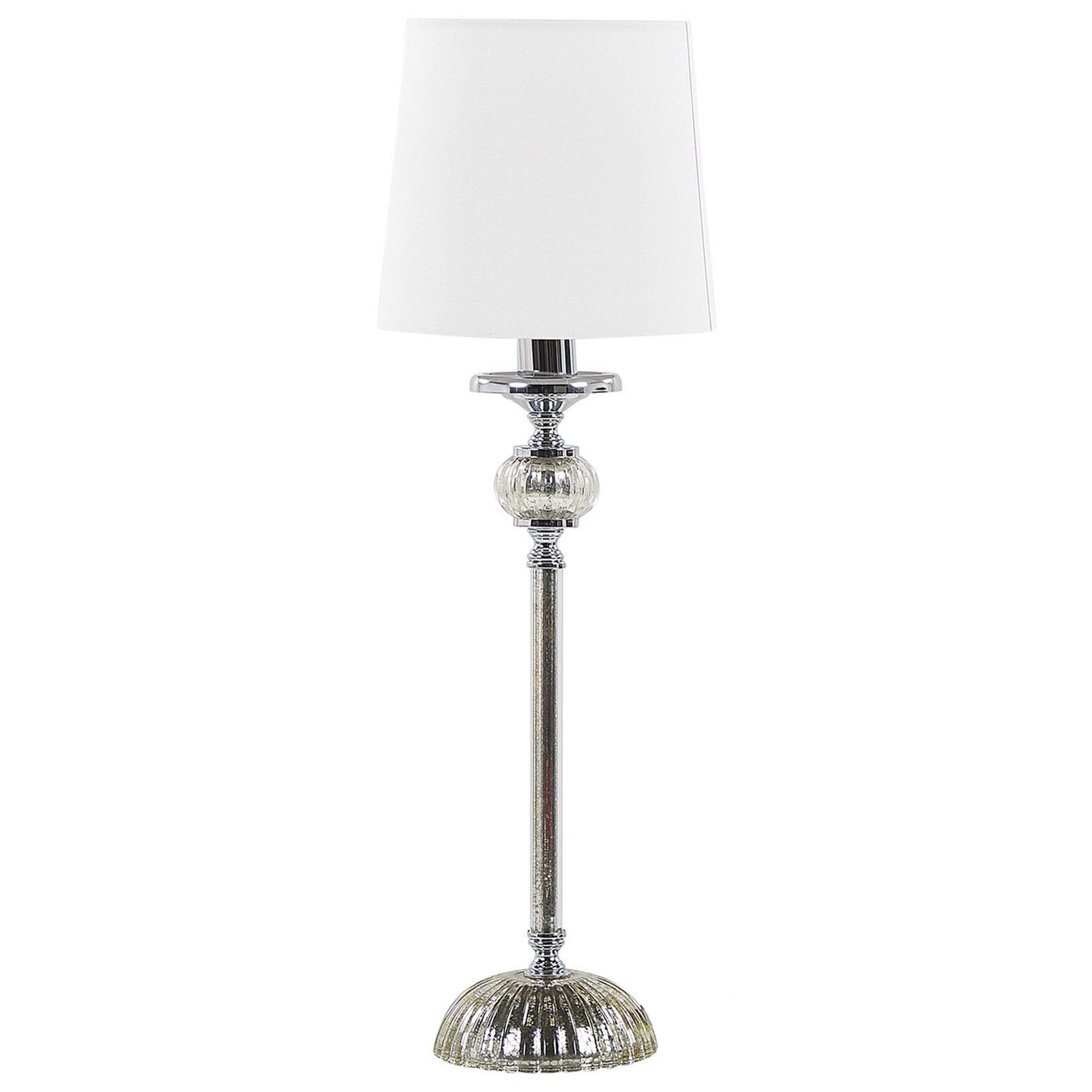 TISCHLAMPE Kubena 18/18/56 cm - Weiß, Keramik (18/18/62cm) - Beliani