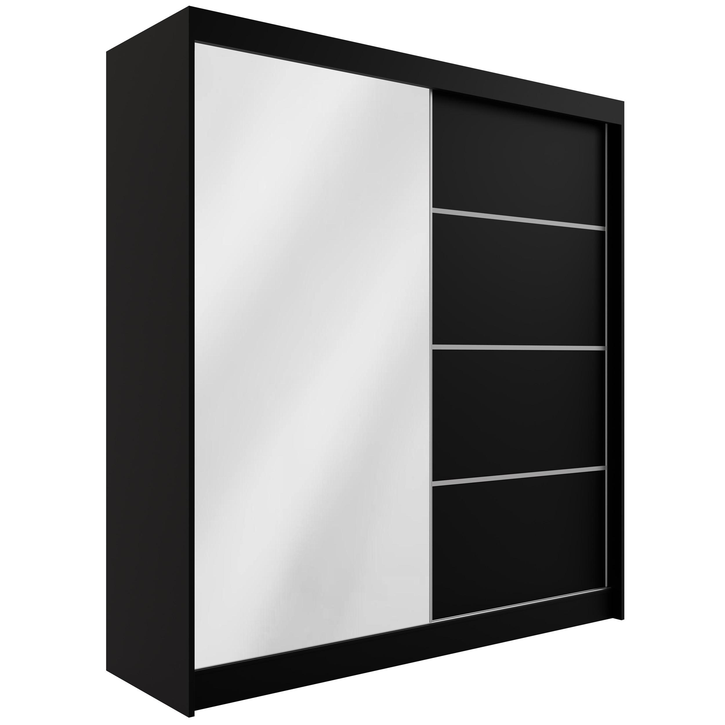 ALTDECOR ŠATNÍ SKŘÍŇ PAOKI – 200 cm – černá