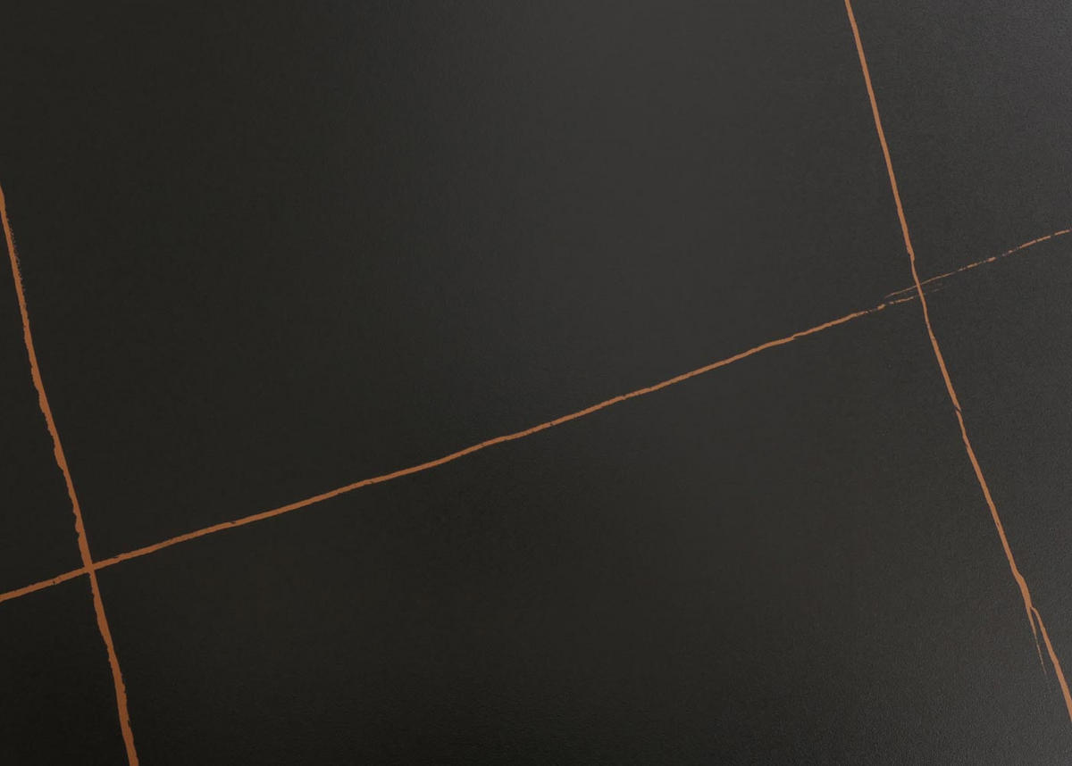 ESSZIMMERTISCH eckig Schwarz - Schwarz, Stein (90/160/76cm) - MCW