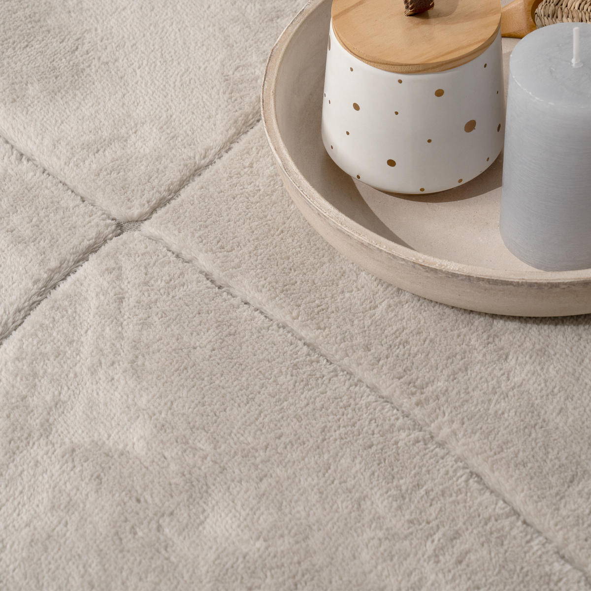 KURZFLORTEPPICH 120/160 cm Utrecht 641 - Creme, Textil (120/160cm) - Paco Home