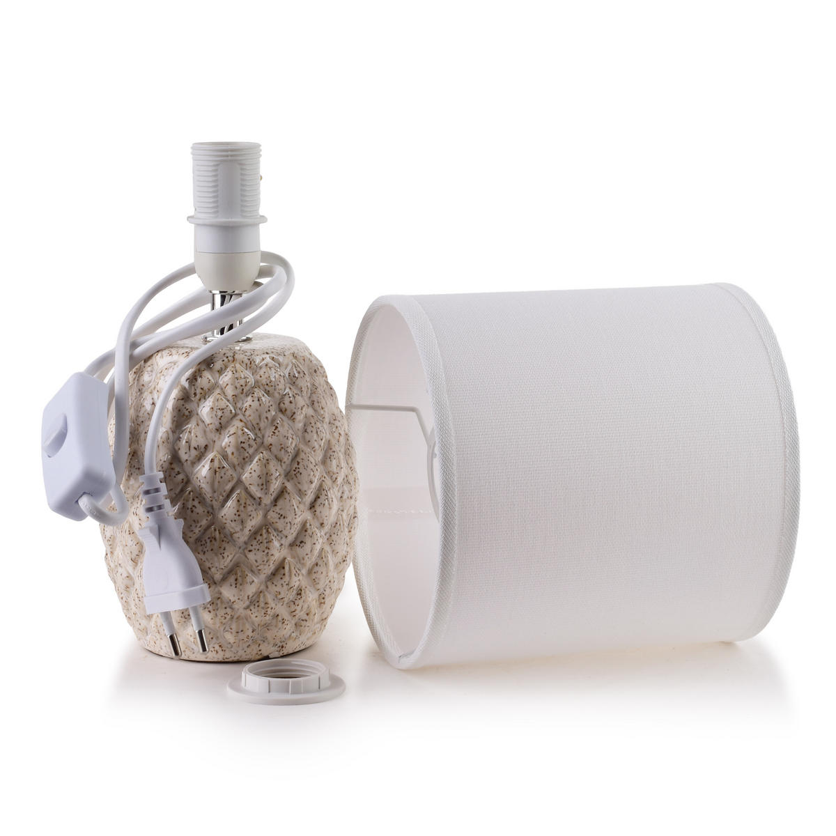 TISCHLAMPE Beige 10/14/28.5 cm Keramik - Beige, Keramik (10/14/28.5cm) - Mondex