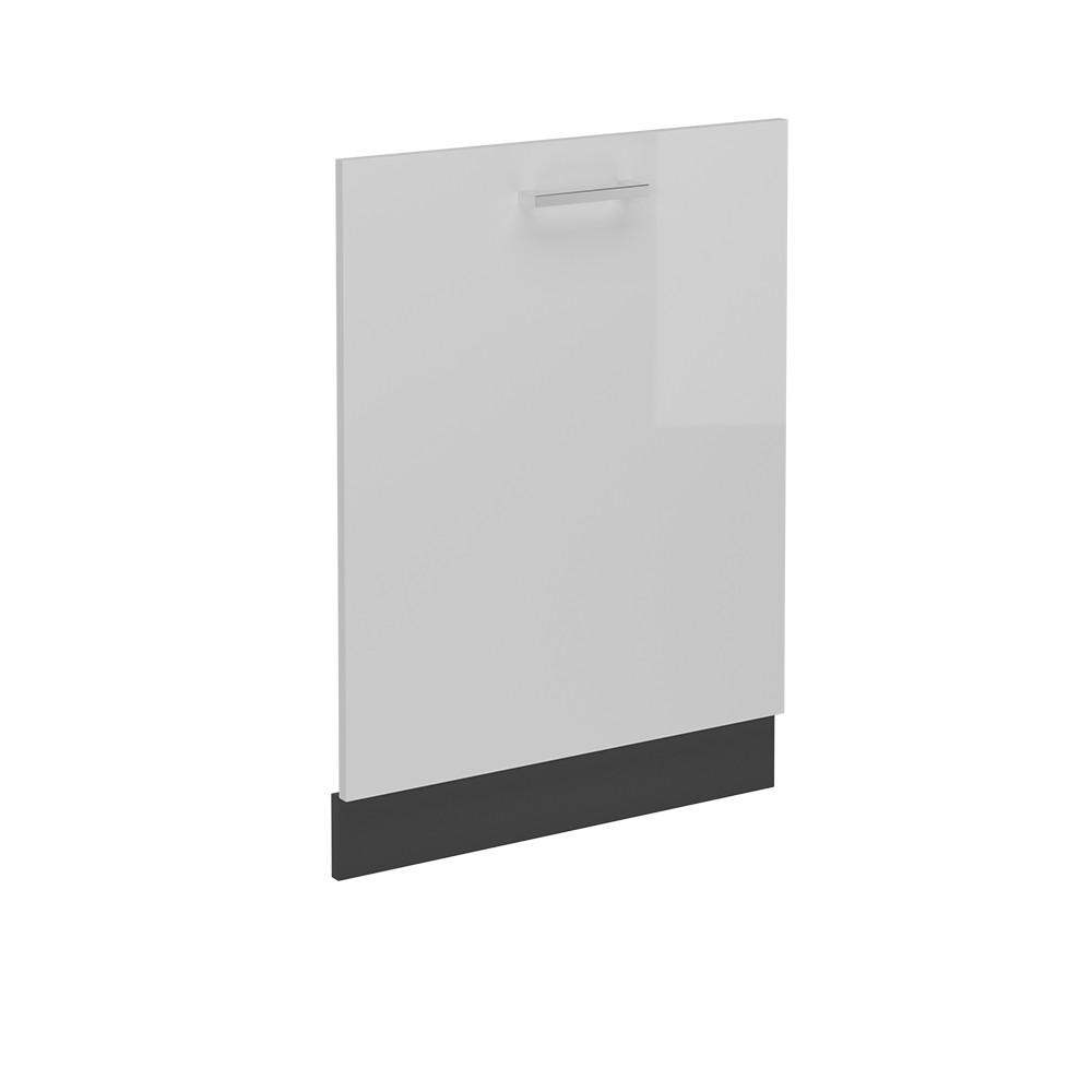 GESCHIRRSPÜLBLENDE R-Line Weiß Hochglanz 60 cm ohne Arbeitsplatte - Weiß Hochglanz/Anthrazit, Holzwerkstoff (60/81.8/1.6cm) - Vicco