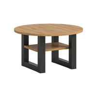 COUCHTISCH Seattle 75/75/42 cm - Schwarz/Braun, Holzwerkstoff (75/75/42cm) - Xonox