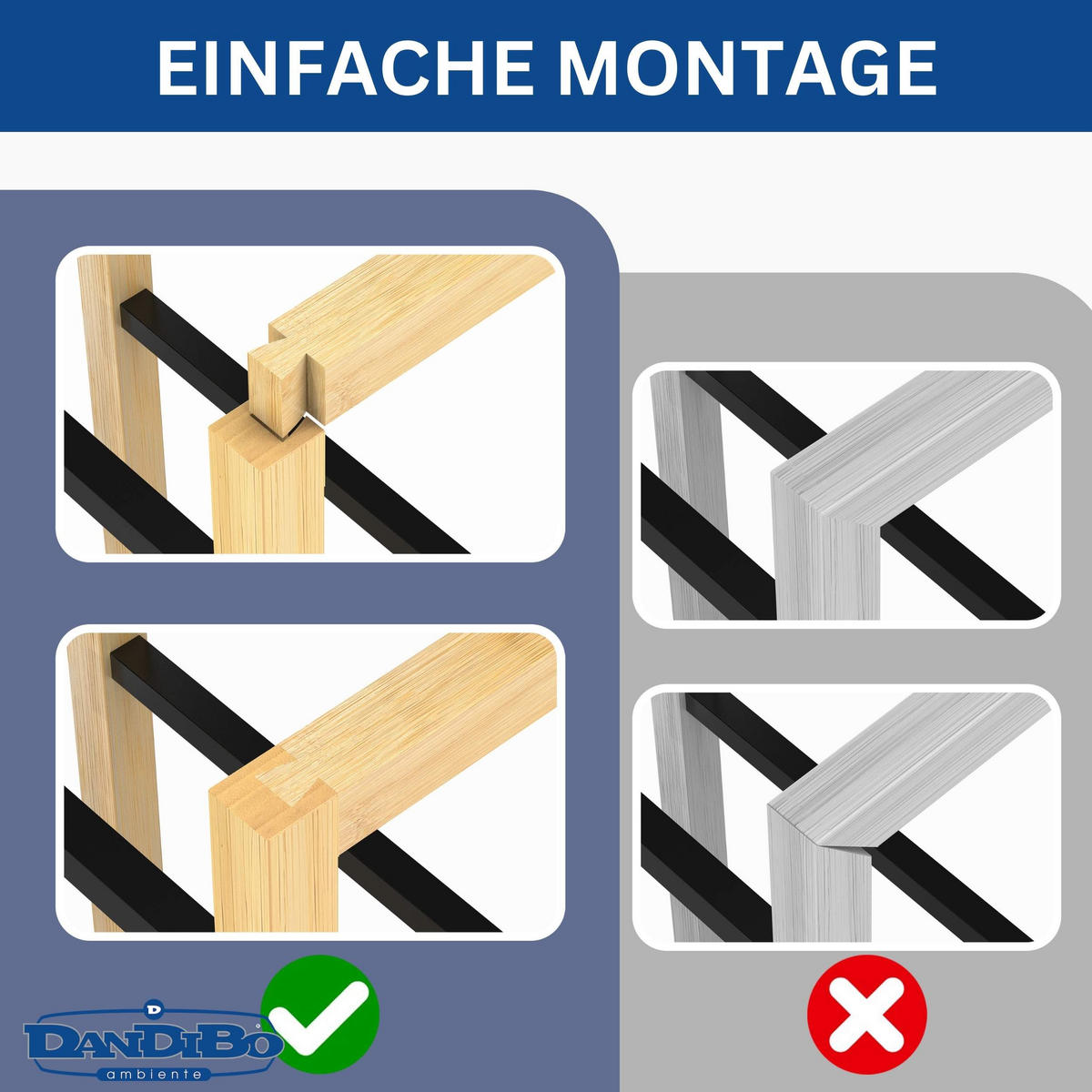 GETRÄNKEKISTENREGAL 3 Kisten Holz Bambus Metall 96656 - Edelstahlfarben, Holzwerkstoff (54/112/32cm) - DanDiBo