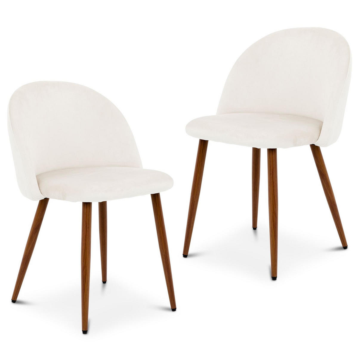 ESSZIMMERSTUHL NAVIA 2er-Set beige - Beige, Textil (49/76/52cm) - IDIMEX