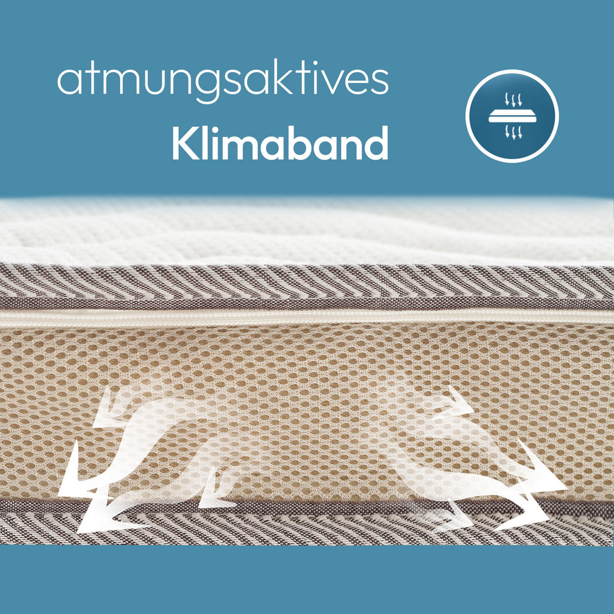 KALTSCHAUMTOPPER 7 cm 80x200 cm H4 – Fester Komfort für jede Matratze - Weiß, Textil (80/200cm) - Lunea
