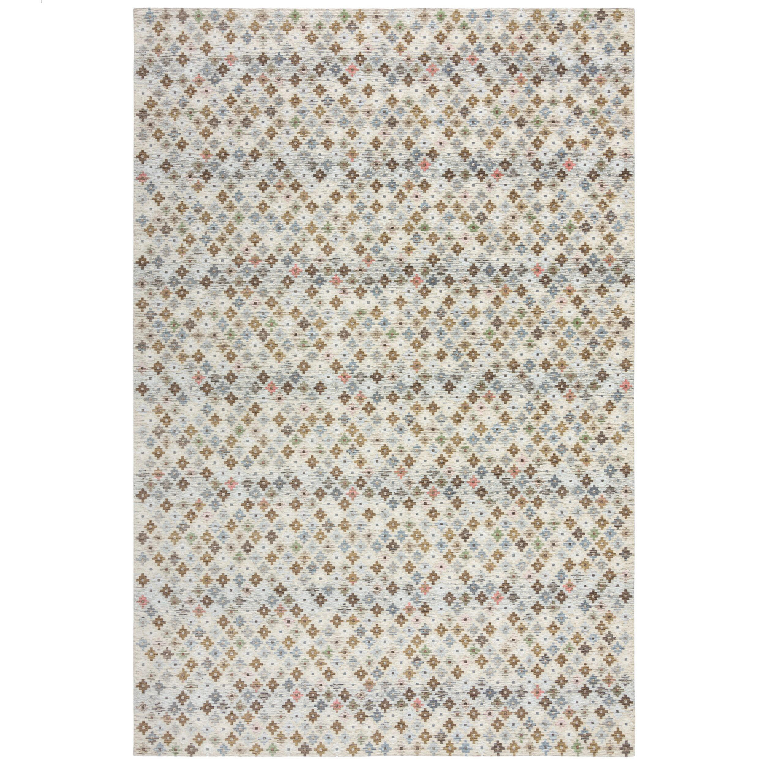 TEPPICH COQUET, mit Kreuz Muster, Erdtöne-Bunt, 200 x 290 cm - Beige, Textil (200/290cm) - KADIMA DESIGN