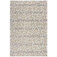 TEPPICH COQUET, mit Kreuz Muster, Erdtöne-Bunt, 200 x 290 cm - Beige, Textil (200/290cm) - KADIMA DESIGN