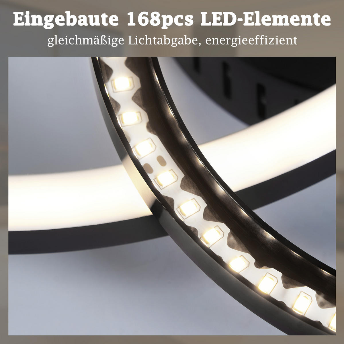 LED DECKENLEUCHTE Lrisal 40.5/30/6.7 cm - Schwarz, Kunststoff (40.5/30/6.7cm) - ZMH
