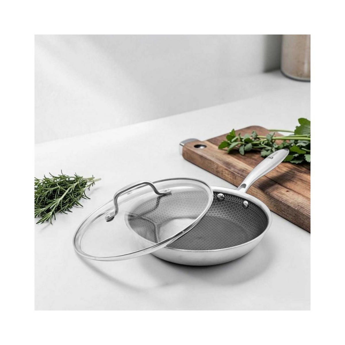 PFANNE Silber 48/28/5.5 cm 67599 - Silberfarben, Metall (28cm) - Brunbeste
