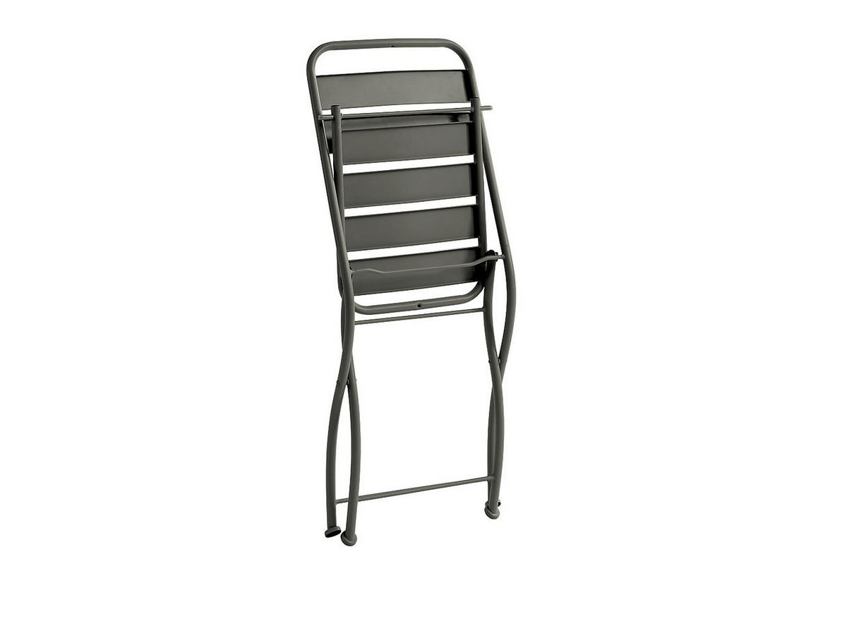 GARTENSTUHL - 2 Personen - Metall - Anthrazitgrau - - Anthrazit, Metall (43/87/52.5cm) - Vente-Unique