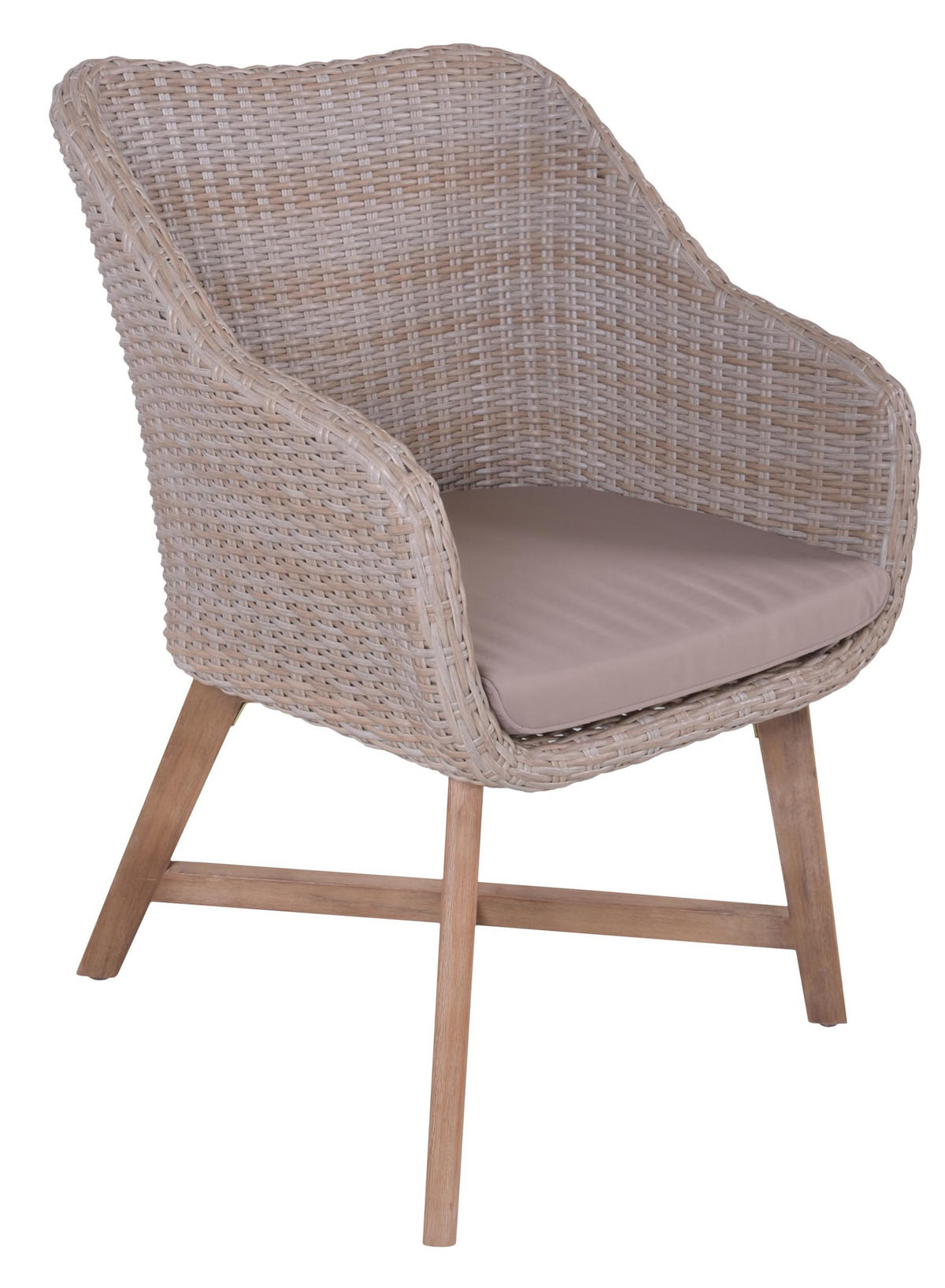 GARTEN-SITZGRUPPE Munich 5-teilig Gartenmöbel-Set - Braun, Holz - DELUKE