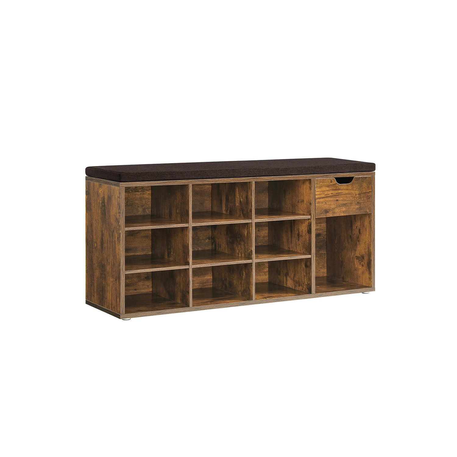 SCHUHBANK MARRAKECH - Braun, Holzwerkstoff (104/48/30cm) - Hansiro