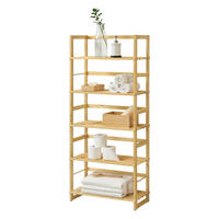 BADEZIMMERREGAL Luster - Naturfarben, Holz (58/135.5/27cm) - [en.casa]