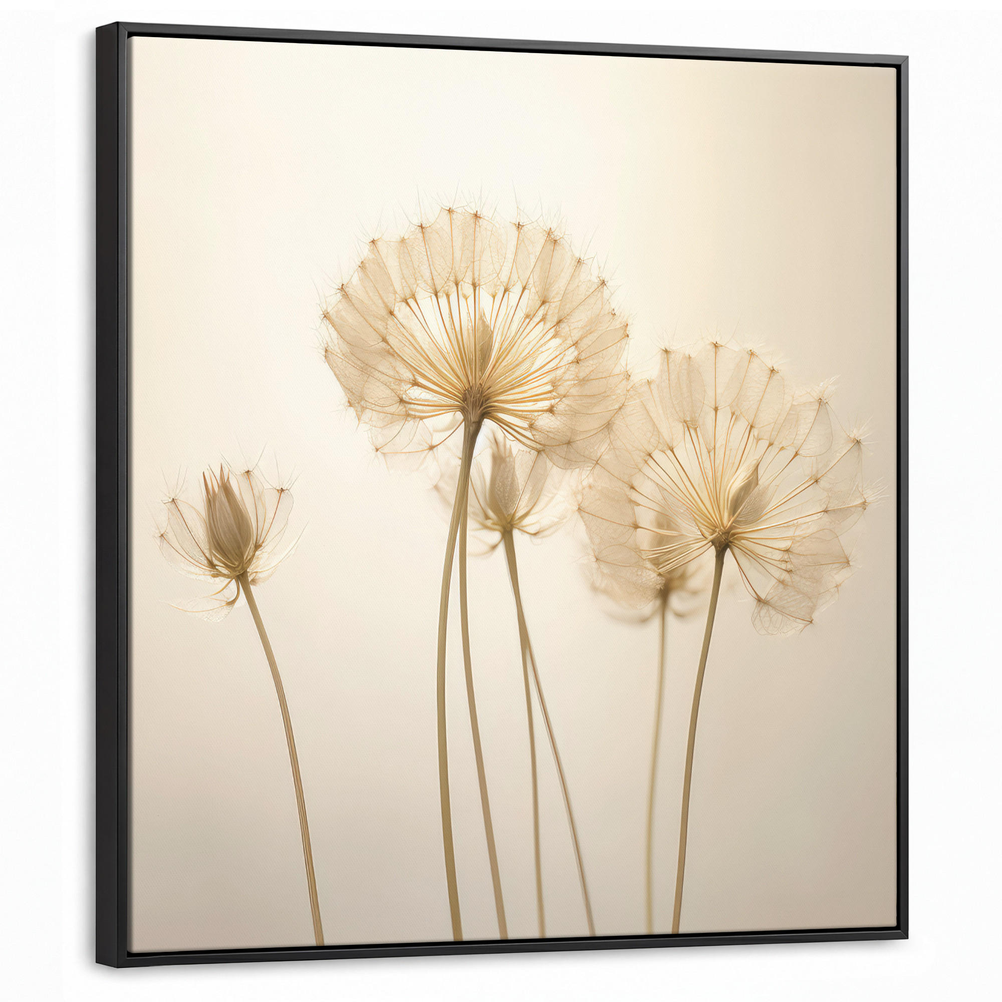 MuchoWow Leinwand Creme 90x90 cm