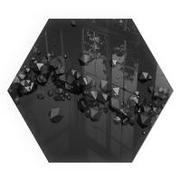 GLASPLATTE für Kamin h40 cm - Schwarz, Glas (40/40/0.4cm) - TULUP