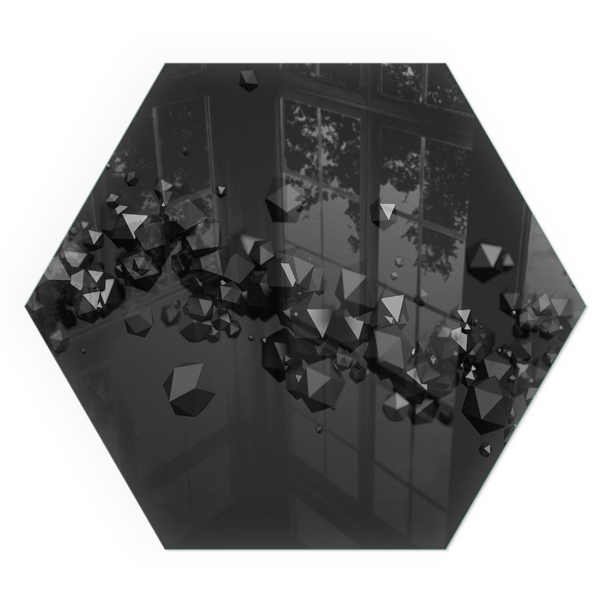 GLASPLATTE für Kamin h40 cm - Schwarz, Glas (40/40/0.4cm) - TULUP