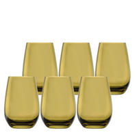BECHER Elements Oliv 465 ml 6er Set - Olivgrün, Glas (0.465L) - Stölzle Lausitz