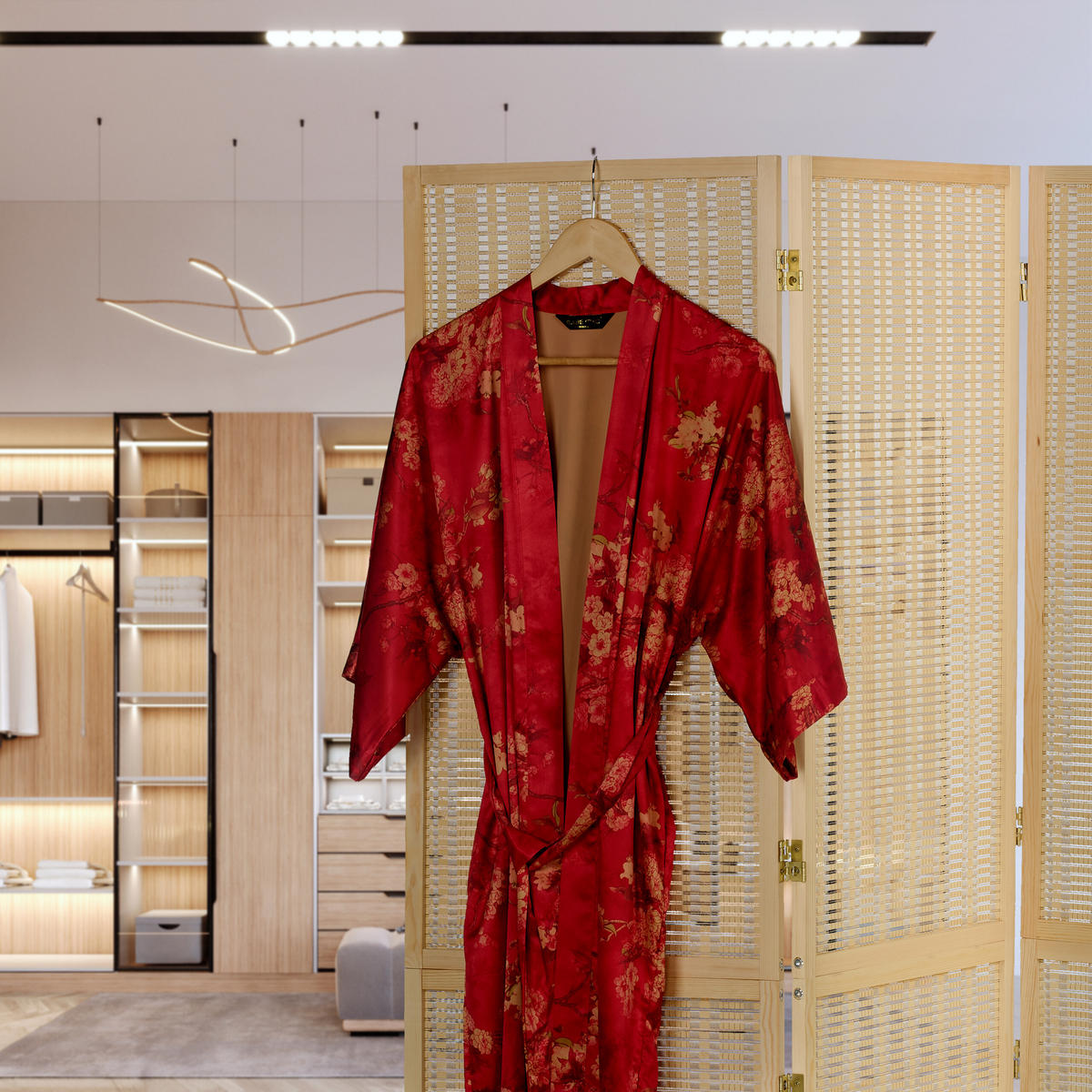 PARAVENT - Hellbraun, Holz (182/180/2cm) - Relaxdays